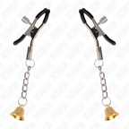 KINK - GOLD BELL PENDANT NIPPLE CLAMPS 6 CM