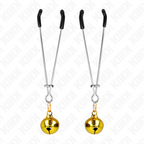 KINK - THIN BELL NIPPLE CLAMPS GOLD 7 CM