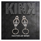 KINK - O-RING JAPANESE CLOVER NIPPLE CLAMPS SILVER