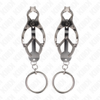 KINK - O-RING JAPANESE CLOVER NIPPLE CLAMPS SILVER