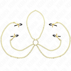 KINK - 4 NIPPLE AND CLIT CLAMPS ADJUSTABLE GOLD