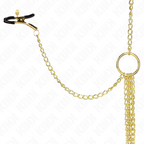 KINK - 4 NIPPLE AND CLIT CLAMPS ADJUSTABLE GOLD