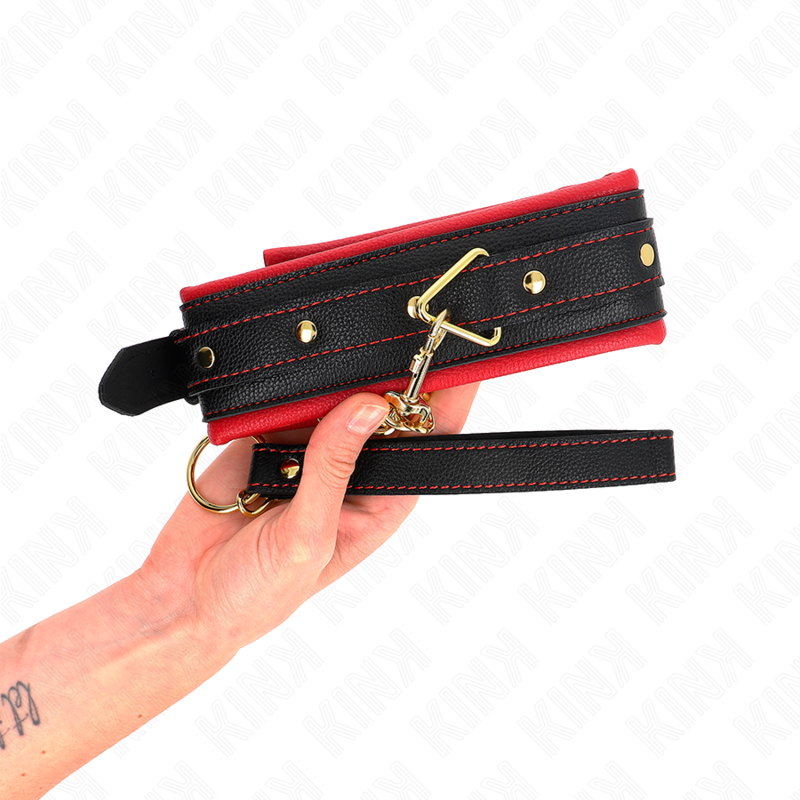 KINK - HALSBAND MIT EINFACHER STOFFLEINE VERSTELLBAR 33-48 CM X 5,7 CM