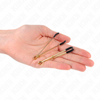 KINK - THIN NIPPLE CLAMPS GOLD 7 CM