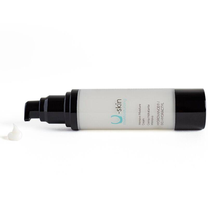 500COSMETICS U-Skin XtraMoisturizing Healing Cream for all tattooed skin types, shown in a jar with smooth cream texture.