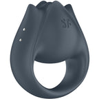 SATISFYER - PERFECT PAIR 2 MULTIVIBRATOR 2 IN 1 PENIS RING AND FINGER STIMULATOR GREY