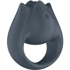 SATISFYER - PERFECT PAIR 2 MULTIVIBRATOR 2 IN 1 PENIS RING AND FINGER STIMULATOR GREY