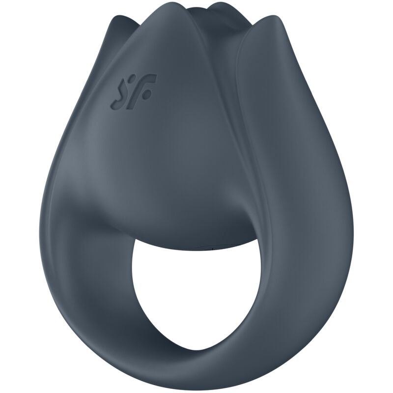 SATISFYER - PERFECT PAIR 2 MULTIVIBRATOR 2 IN 1 PENIS RING AND FINGER STIMULATOR GREY