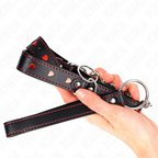 KINK - HALSKETTE MIT RIEMEN 65 CM HERZDETAILS 52,5 X 2,5 CM