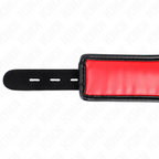 KINK - HALSKETTE MIT SCHWAMM-KUNSTLEDERBAND MODELL 3 VERSTELLBAR 37-54 CM X 3 CM