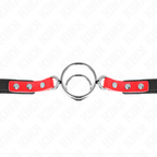 KINK - GAG WITH MULTIPLE O-RINGS 4 / 4.8 CM RED 38 X 56 CM