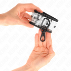 KINK - TRANSPARENTE HANDGELENKMANSCHETTEN VERSTELLBAR 18-30 CM X 5,5 CM