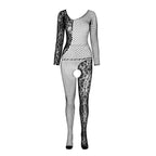 PASSION - BS 107 BODYSTOCKING BLACK ONE SIZE