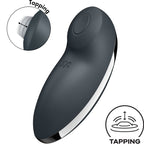 SATISFYER - TAP & CLIMAX 2 VIBRATOR & STIMULATOR GREY
