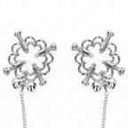 KINK - METAL FLOWER NIPPLE CLAMPS WITH CHAIN