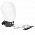 KINK - HALSKETTE MIT GURT 65 CM SILBER SCHNALLEN VERSTELLBAR 33-46 CM X 5,5 CM