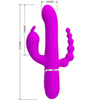 PRETTY LOVE - CAMMY DREIFACHVIBRATOR MULTIFUNKTION 4 IN 1 ROSA