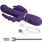 PRETTY LOVE - CAMMY DREIFACHVIBRATOR MULTIFUNKTION 4 IN 1 LILA