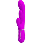 PRETTY LOVE - SHANIA TRIPLE RABBIT VIBRATOR MULTIFUNKTIONS-ROSA