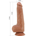 PRETTY LOVE - DRACO REALISTIC DILDO 23 CM MODEL 2 FLESH