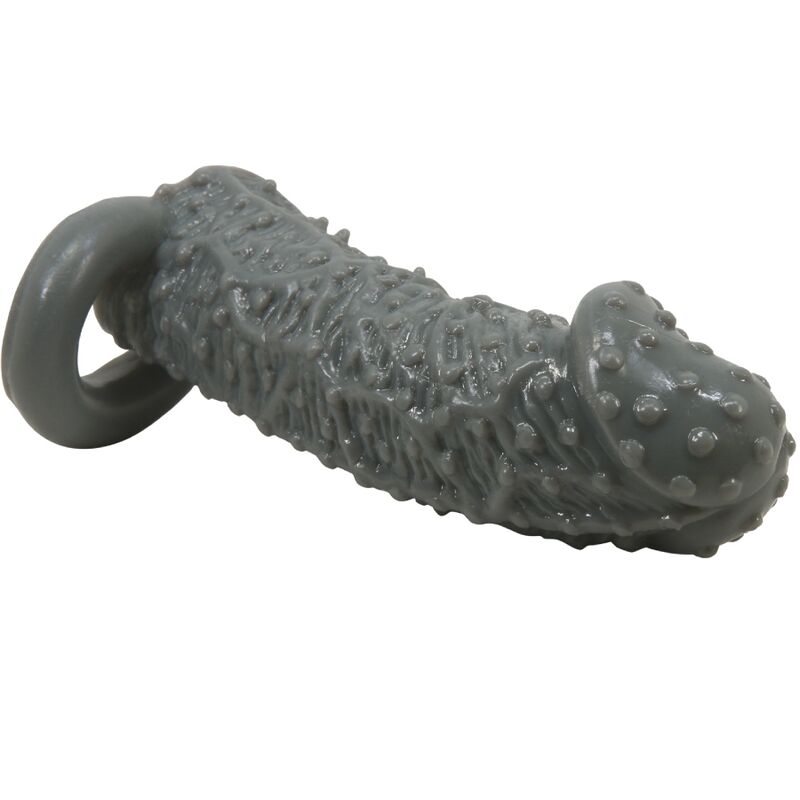 PRETTY LOVE - REALISTISCHER PENISVERGRÖSSERER UND VERZÖGERUNGSHÜLLE MODELL 2 GRAU