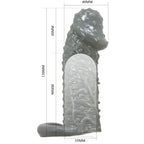 PRETTY LOVE - REALISTISCHER PENISVERGRÖSSERER UND VERZÖGERUNGSHÜLLE MODELL 2 GRAU