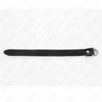 KINK - LEATHER PENIS RING WITH PRESSURE CLOSURE 22 X 2 CM