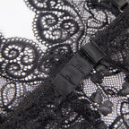 SUBBLIME - 953911 SILK AND LACE NIGHTGOWN + PANTIES BLACK S/M