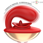 INTENSE - MARIAH VIBRATOR &amp; STIMULATOR IN U-FORM 10 VIBRATIONEN ROT