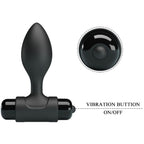PRETTY LOVE - VIBRA BUTT 10 VIBRATIONS ANAL PLUG BLACK