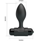 PRETTY LOVE - VIBRA BUTT 10 VIBRATIONS ANAL PLUG BLACK
