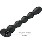 PRETTY LOVE - LYNN SILICONE ANAL PLUG 10 VIBRATIONS BLACK