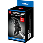 PRETTY LOVE - EXCITING RING RABBIT VIBRATOR RING 10 VIBRATIONS BLACK
