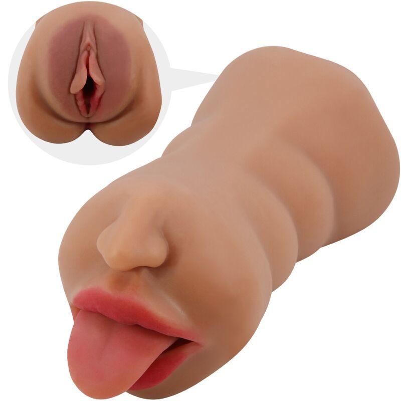 CRAZY BULL - SARAH DOPPELMASTURBATOR MUND &amp; VAGINA FLESH