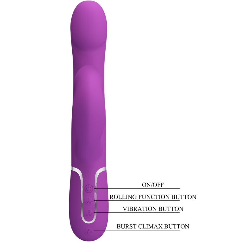 PRETTY LOVE - 4 IN 1 MULTIFUNKTIONSVIBRATOR &amp; STIMULATOR LILA
