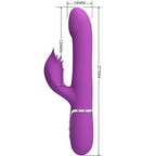PRETTY LOVE - 4 IN 1 MULTIFUNKTIONSVIBRATOR &amp; STIMULATOR LILA