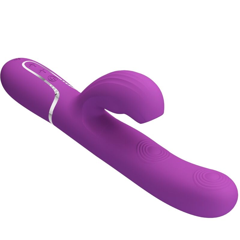 PRETTY LOVE - PERLITA 3 IN 1 MULTIFUNCTION RABBIT VIBRATOR  PURPLE