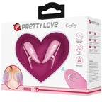 PRETTY LOVE - CAILEY NIPPLE CLAMPS 10 VIBRATIONS REMOTE CONTROL PINK
