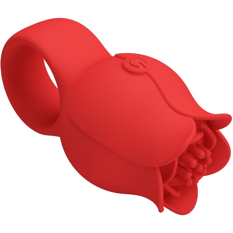 PRETTY LOVE - JAE ROSENFÖRMIGER FINGERVIBRATOR 10 VIBRATIONEN ROT