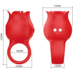 PRETTY LOVE - JAE ROSENFÖRMIGER FINGERVIBRATOR 10 VIBRATIONEN ROT