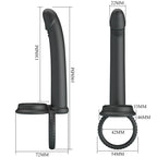 PRETTY LOVE - DILLION DOUBLE PENETRATION DOUBLE COCK RING BLACK