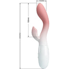 PRETTY LOVE - BRIGHTY G-SPOT VIBRATOR + KLITORIS STIMULATOR 30 VIBRATIONEN ROSA