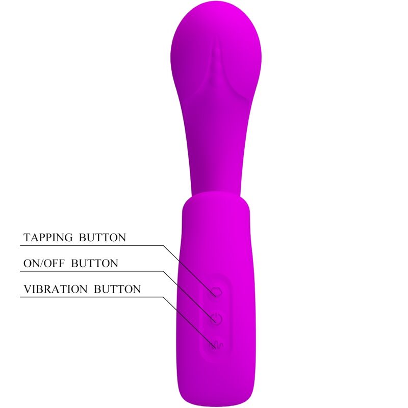 PRETTY LOVE - SIBEL SIBEL G-SPOT VIBRATOR + KLITORISSTIMULATOR 10 VIBRATIONEN LILA