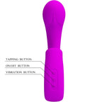 PRETTY LOVE - SIBEL SIBEL G-SPOT VIBRATOR + KLITORISSTIMULATOR 10 VIBRATIONEN LILA
