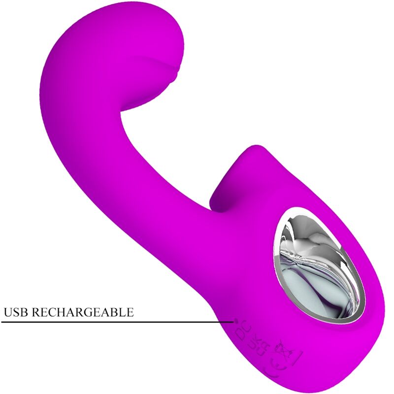 PRETTY LOVE - SIBEL SIBEL G-SPOT VIBRATOR + KLITORISSTIMULATOR 10 VIBRATIONEN LILA