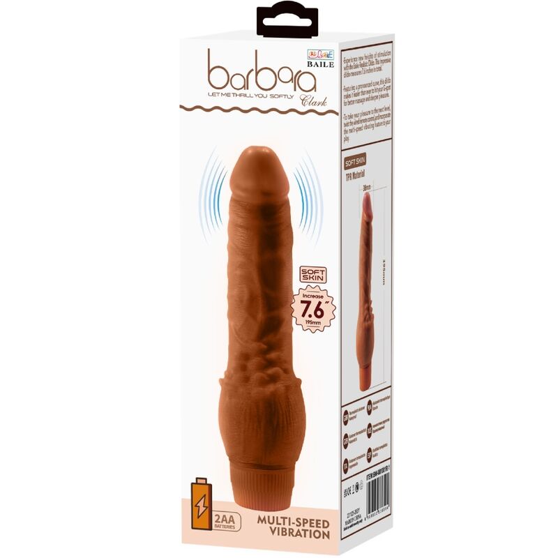 BAILE - BARBARA REALISTISCHER VIBRATOR 19,5 CM MULATTE