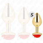 KINK -  PLUG ANAL GOLD ROSE RED SIZE S