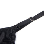 SUBBLIME - 955205 BRA SET WITH ADJUSTABLE BLACK BOW L/XL