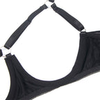 SUBBLIME - 955205 BRA SET WITH ADJUSTABLE BLACK BOW L/XL