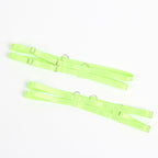 SUBBLIME - 955311 SET OF BRA WITH LACE AND GARTER LINES GREEN AND BLUE S/M